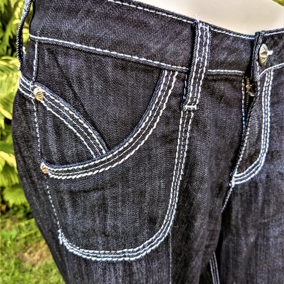 Bell bottom black denims - Picture 4 of 6